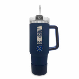 Georgetown Hoyas College & University 40 oz Travel Tumbler With Handle - Navy