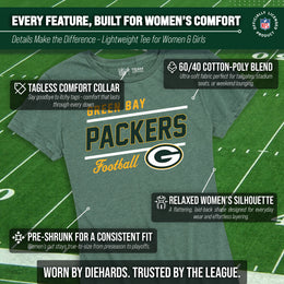 Green Bay Packers NFL Gameday Women's Relaxed Fit T-shirt - Team Color