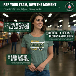 Green Bay Packers NFL Gameday Women's Relaxed Fit T-shirt - Team Color