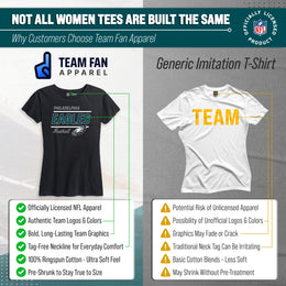 Philadelphia Eagles NFL Gameday Women's Relaxed Fit T-shirt - Black