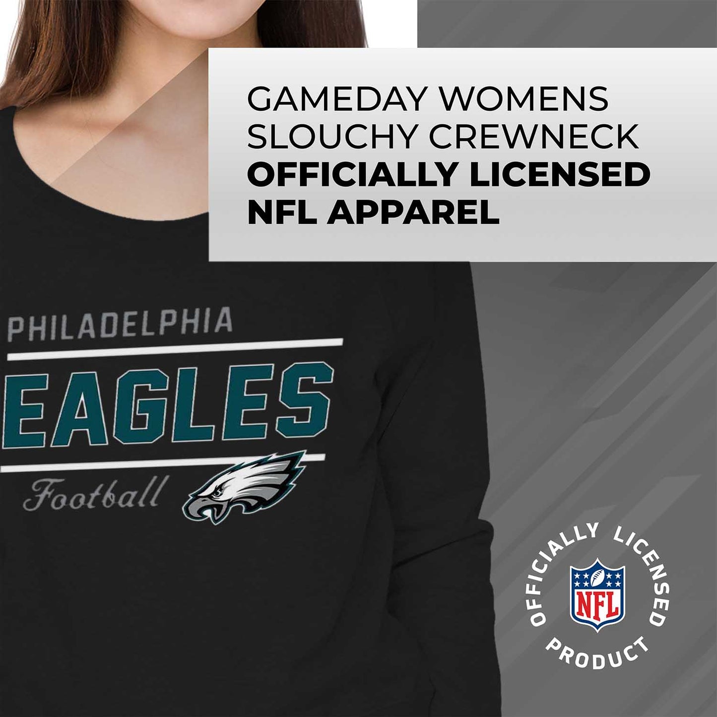 Philadelphia Eagles  Sweatshirt for Women - Black