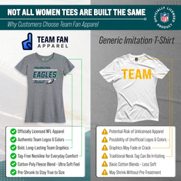 Philadelphia Eagles NFL Gameday Women's Relaxed Fit T-shirt - Gray