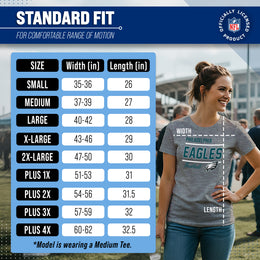 Philadelphia Eagles NFL Gameday Women's Relaxed Fit T-shirt - Gray