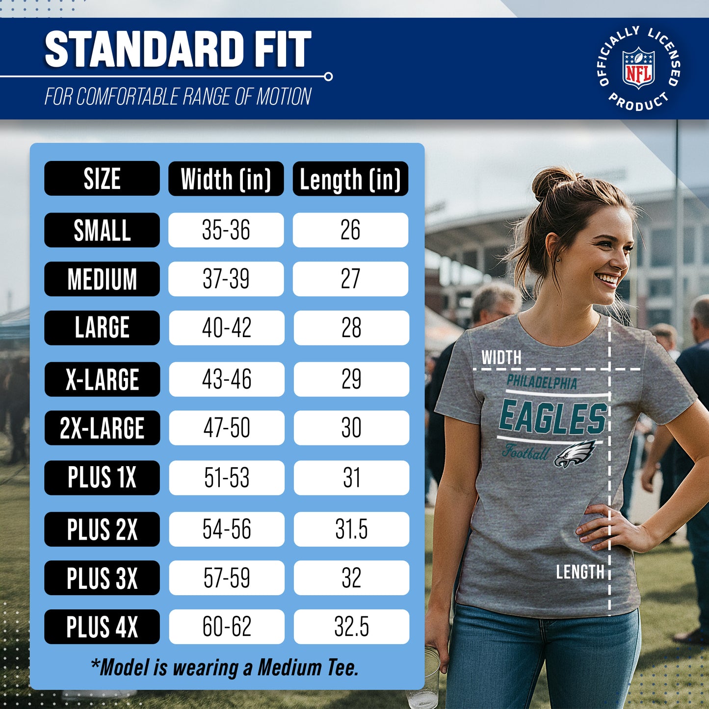 Philadelphia Eagles NFL Gameday Women's Relaxed Fit T-shirt - Gray