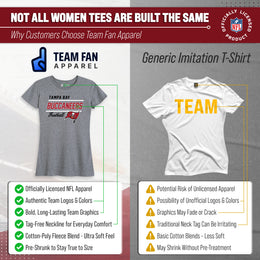 Tampa Bay Buccaneers NFL Gameday Women's Relaxed Fit T-shirt - Gray