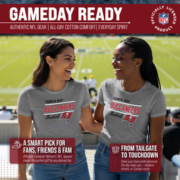 Tampa Bay Buccaneers NFL Gameday Women's Relaxed Fit T-shirt - Gray