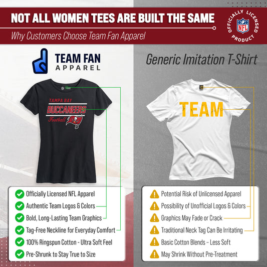 Tampa Bay Buccaneers NFL Gameday Women's Relaxed Fit T-shirt - Black