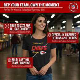 Kansas City Chiefs NFL Gameday Women's Relaxed Fit T-shirt - Black