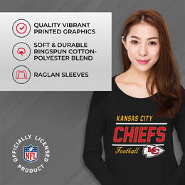 Kansas City Chiefs  Sweatshirt for Women - Black