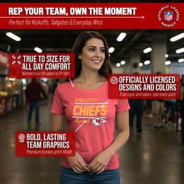 Kansas City Chiefs NFL Gameday Women's Relaxed Fit T-shirt - Red