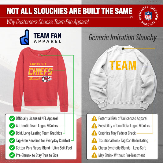 Kansas City Chiefs Women's Gameday Crewneck Sweatshirt Long Sleeve - Red