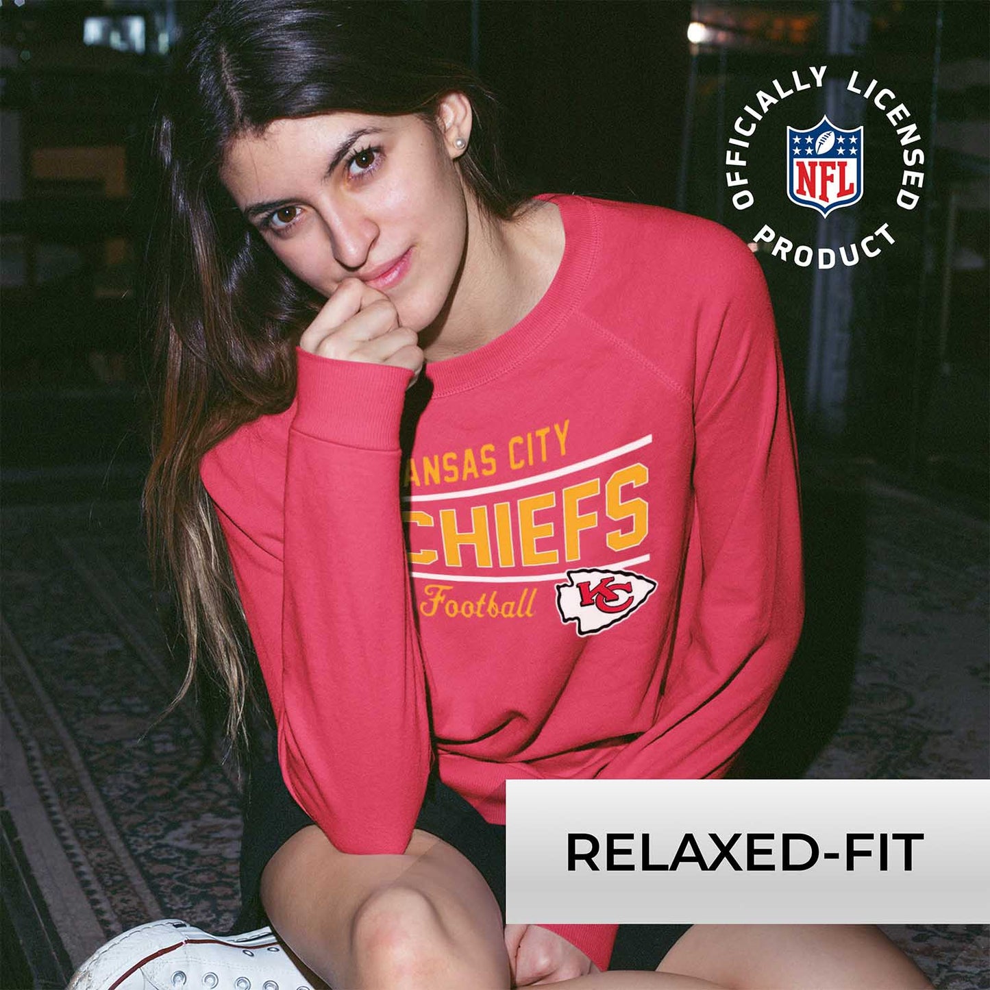 Kansas City Chiefs  Sweatshirt for Women - Red