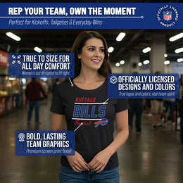 Buffalo Bills NFL Gameday Women's Relaxed Fit T-shirt - Black