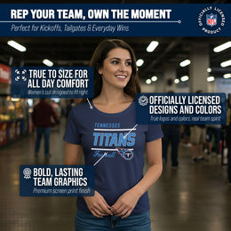 Tennessee Titans NFL Gameday Women's Relaxed Fit T-shirt - Navy