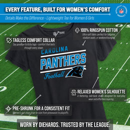 Carolina Panthers NFL Gameday Women's Relaxed Fit T-shirt - Black