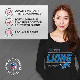 Detroit Lions  Sweatshirt for Women - Black