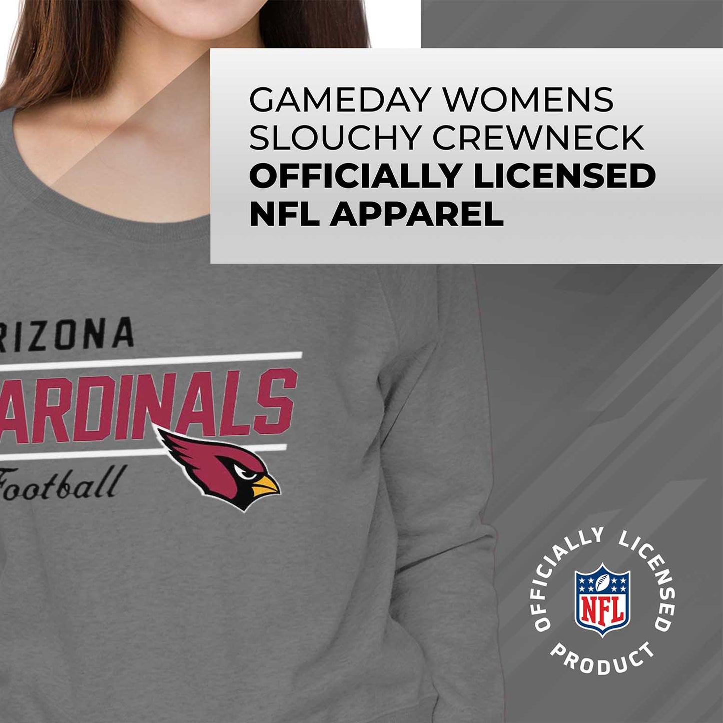 Arizona Cardinals  Sweatshirt for Women - Sport Gray