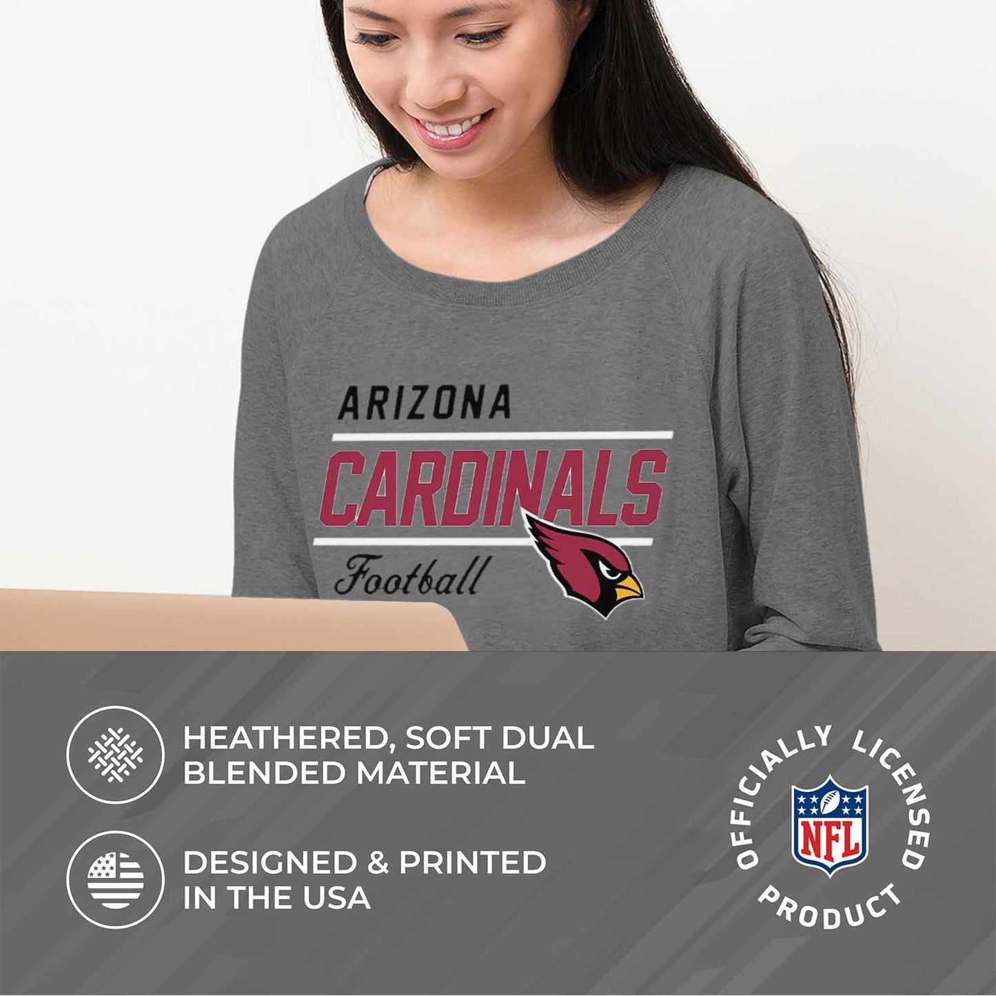 Arizona Cardinals  Sweatshirt for Women - Sport Gray