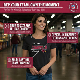 Arizona Cardinals NFL Gameday Women's Relaxed Fit T-shirt - Black