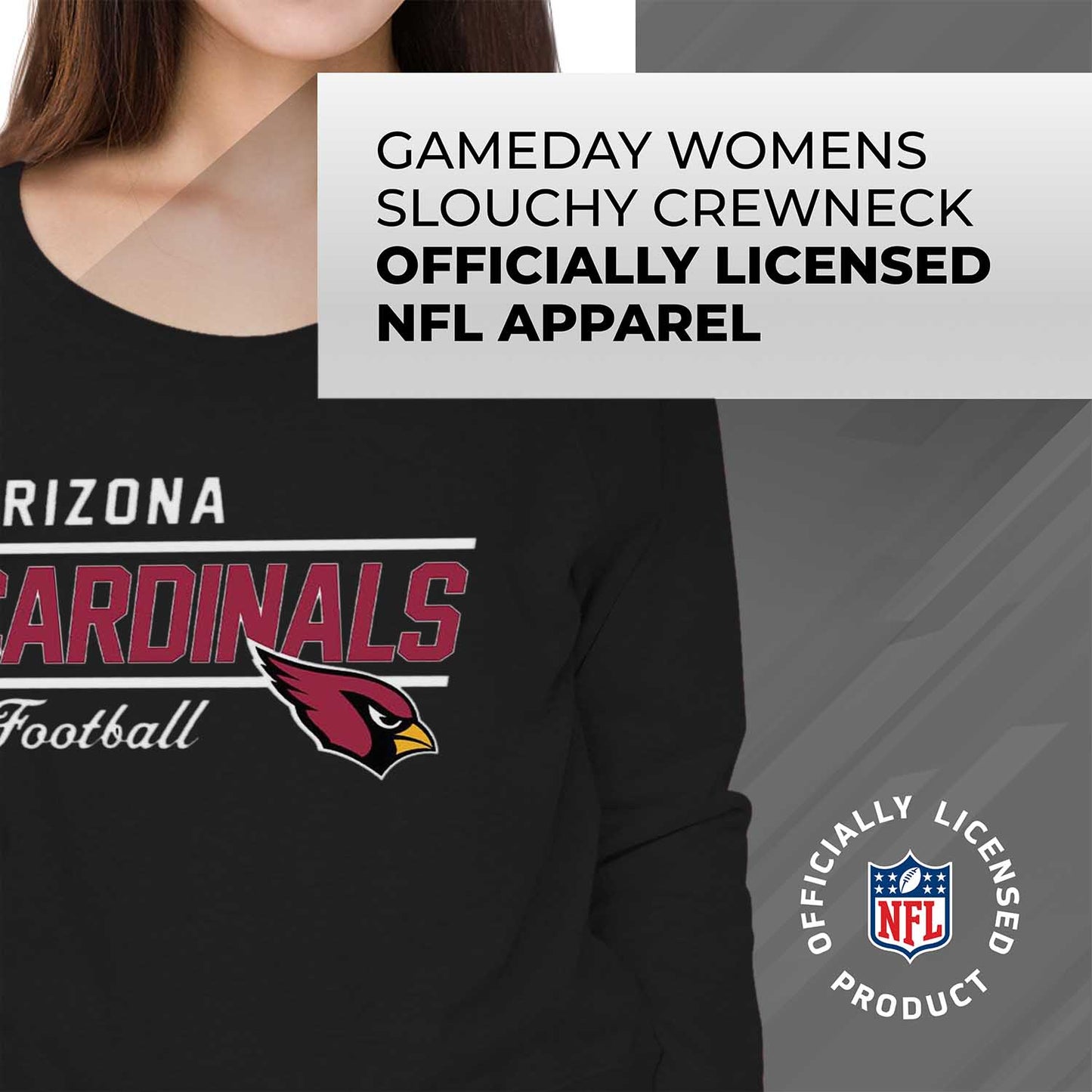 Arizona Cardinals  Sweatshirt for Women - Black