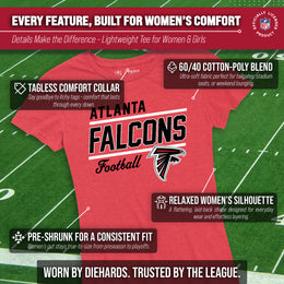 Atlanta Falcons NFL Gameday Women's Relaxed Fit T-shirt - Red