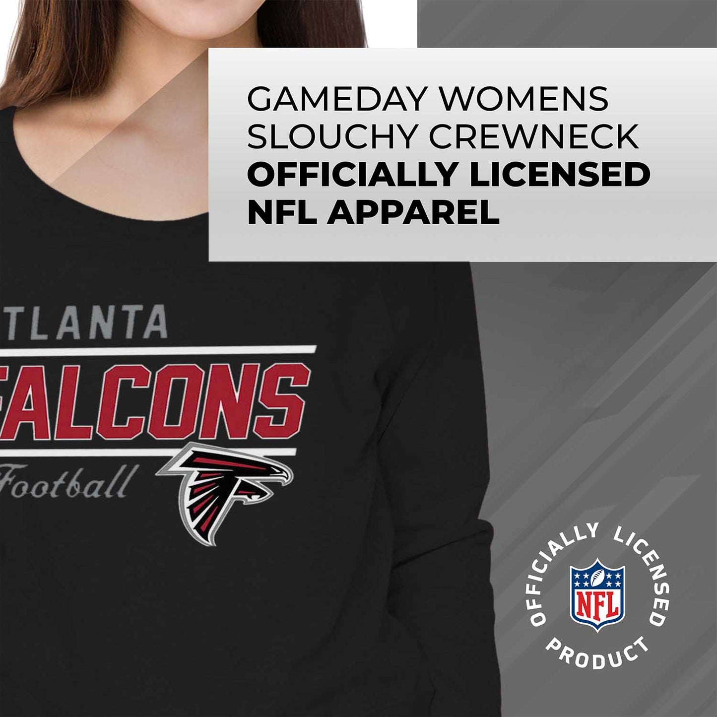 Atlanta Falcons  Sweatshirt for Women - Black
