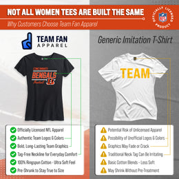 Cincinnati Bengals NFL Gameday Women's Relaxed Fit T-shirt - Black