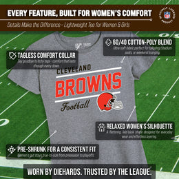 Cleveland Browns NFL Gameday Women's Relaxed Fit T-shirt - Sport Gray