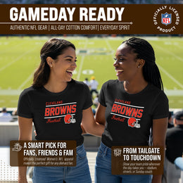 Cleveland Browns NFL Gameday Women's Relaxed Fit T-shirt - Black