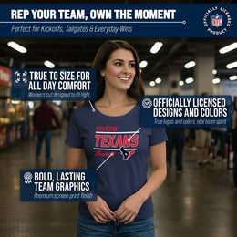 Houston Texans NFL Gameday Women's Relaxed Fit T-shirt - Navy