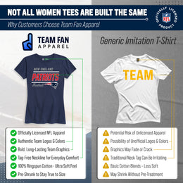 New England Patriots NFL Gameday Women's Relaxed Fit T-shirt - Navy