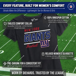 New York Giants Giants Women's NFL Gameday T-Shirt - Black