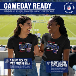New York Giants Giants Women's NFL Gameday T-Shirt - Black