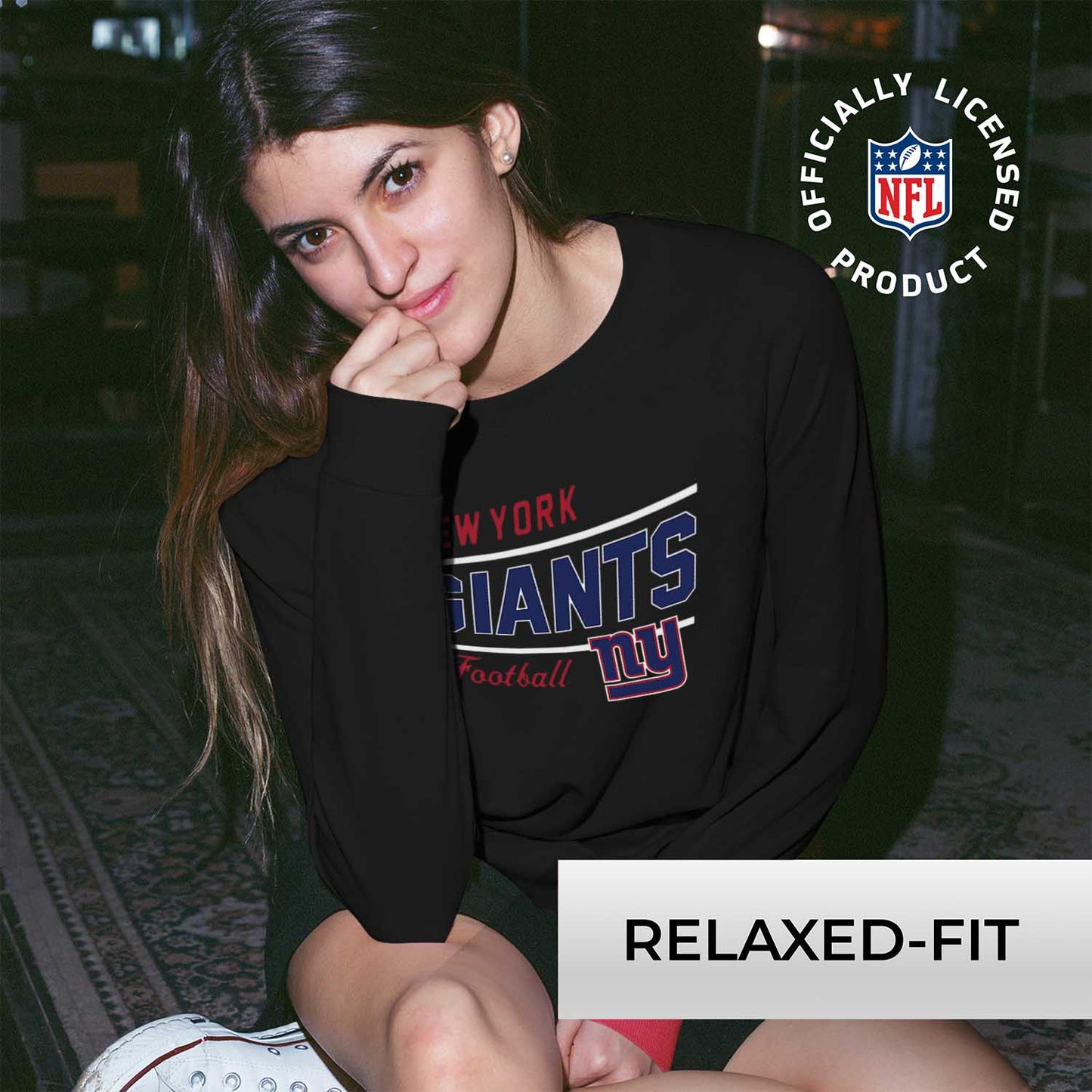 New York Giants  Sweatshirt for Women - Black