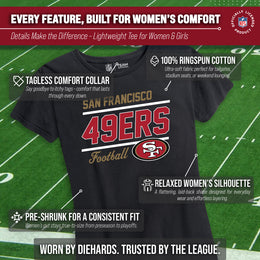 San Francisco 49ers NFL Gameday Women's Relaxed Fit T-shirt - Black