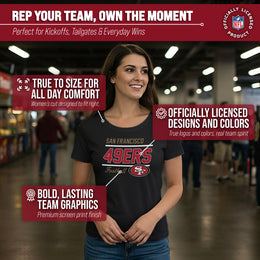 San Francisco 49ers NFL Gameday Women's Relaxed Fit T-shirt - Black