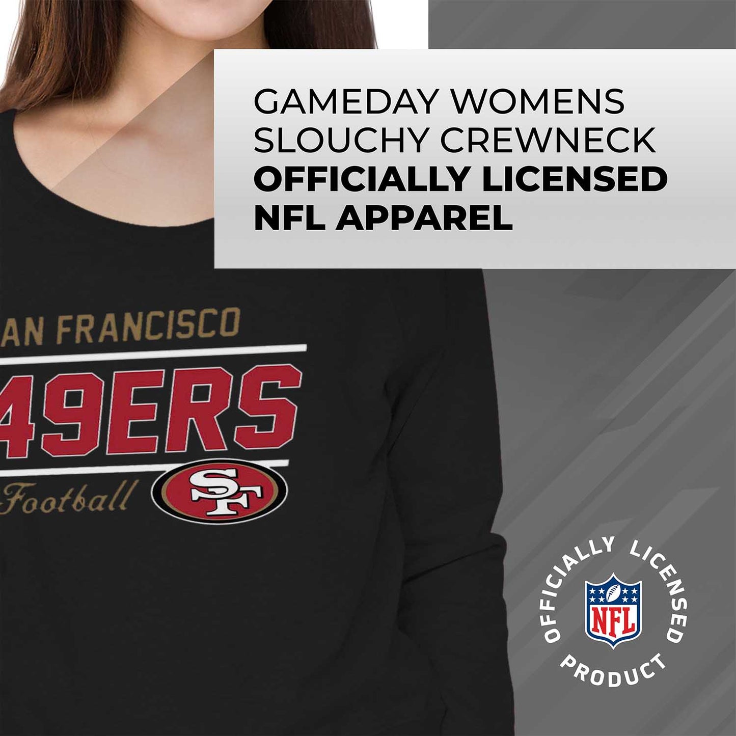 San Francisco 49ers  Sweatshirt for Women - Black