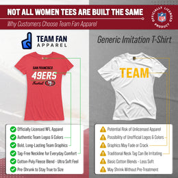 San Francisco 49ers NFL Gameday Women's Relaxed Fit T-shirt - Red