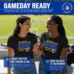 Los Angeles Rams NFL Gameday Women's Relaxed Fit T-shirt - Black