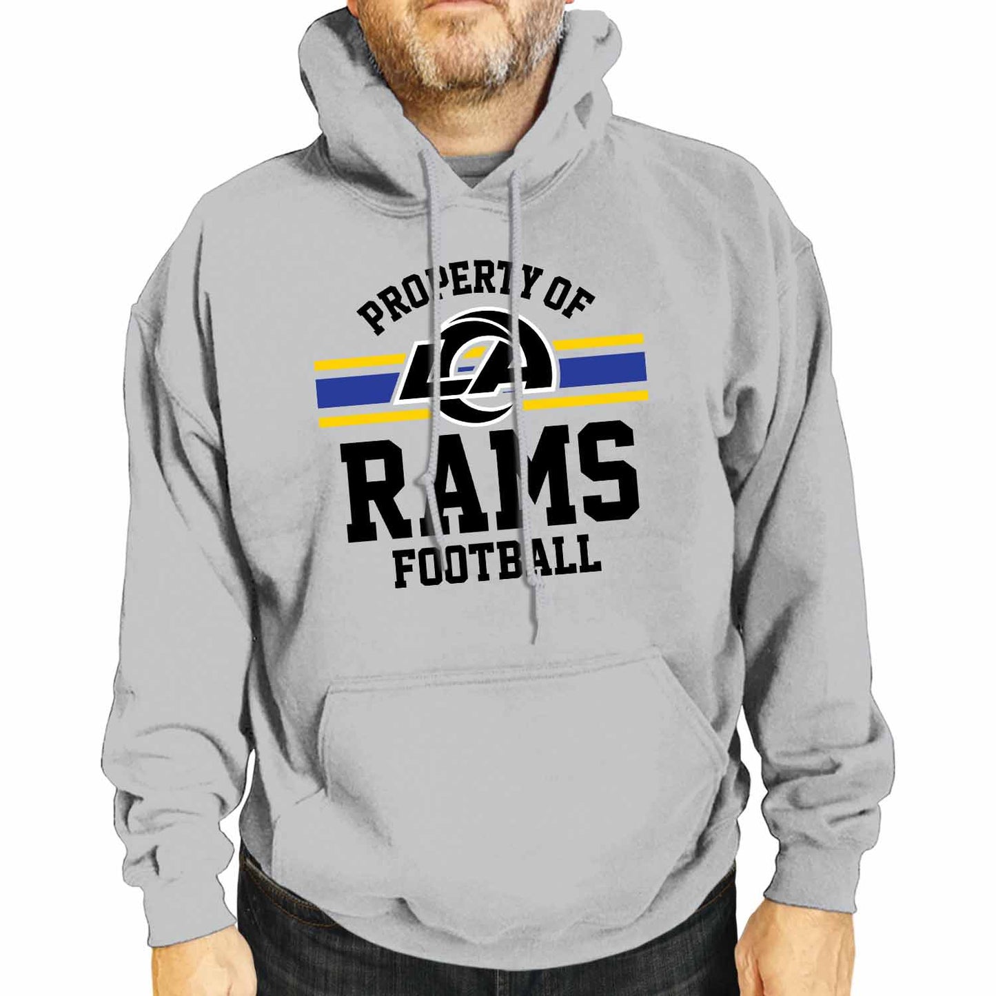 Los Angeles Rams Property Of Fleece Hoodie - Sport Gray