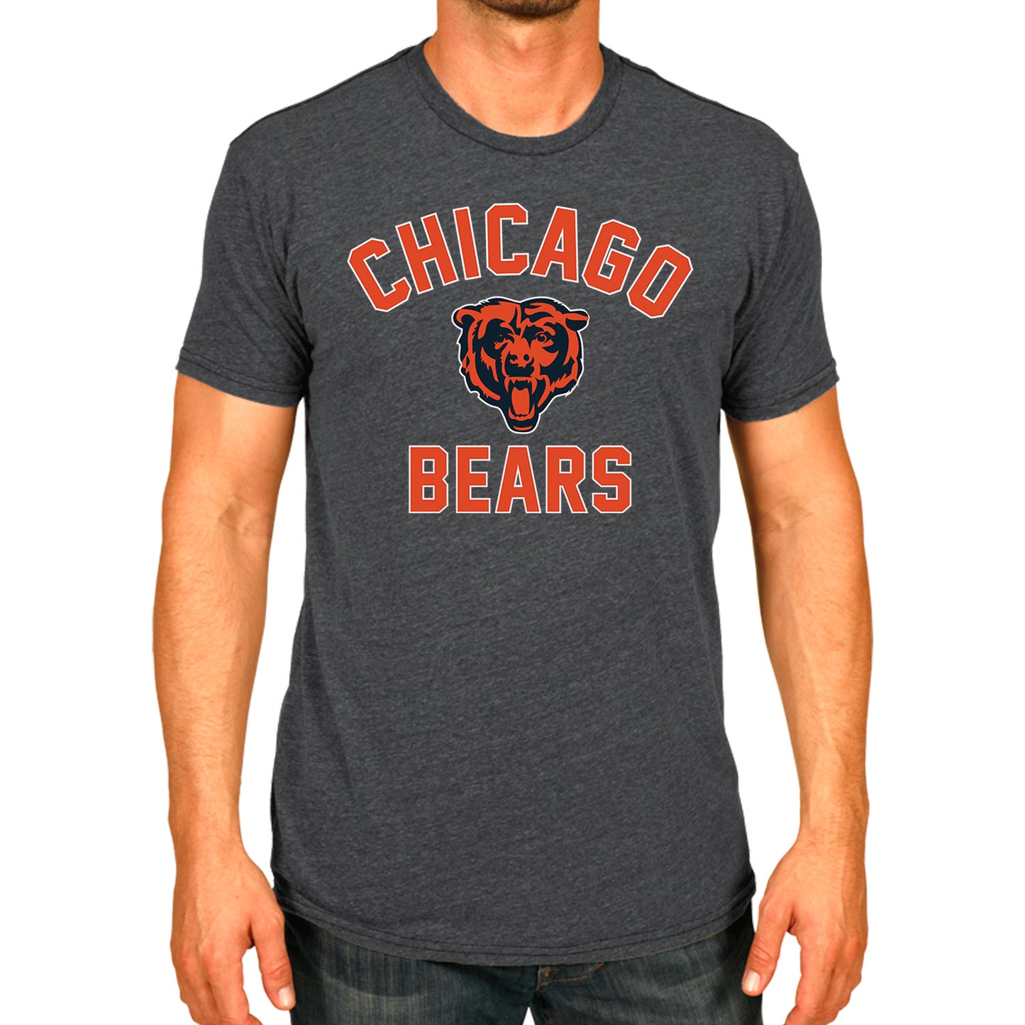 Chicago Bears Team Fan Apparel NFL  Gameday T-Shirt - Heathered Charcoal