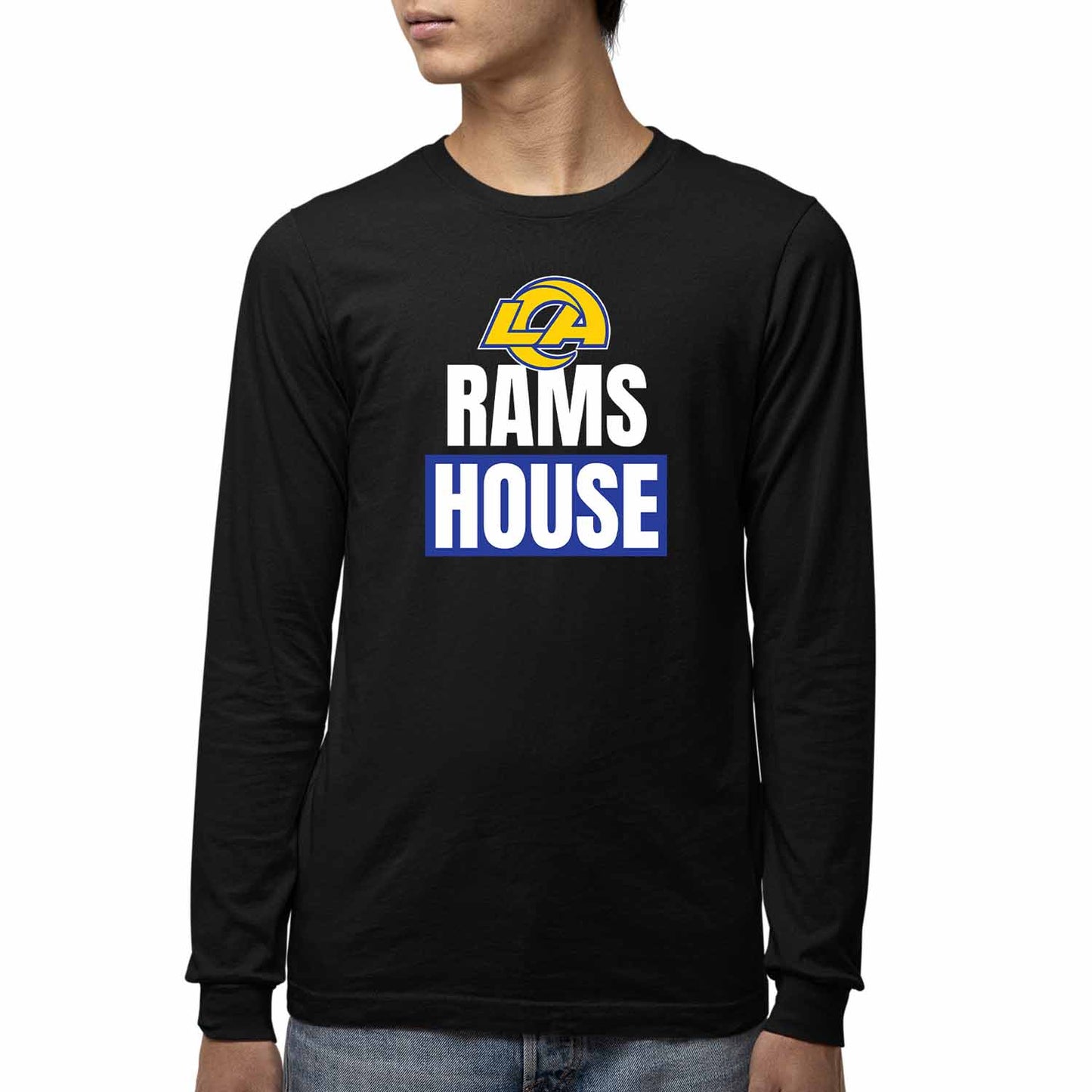 Los Angeles Rams NFL Youth Team Slogan Long Sleeve Shirt - Black