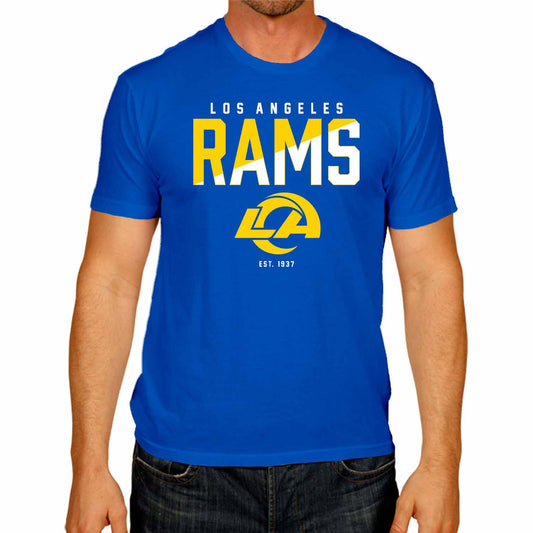 Los Angeles Rams  NFL Color Block T-Shirt - Royal