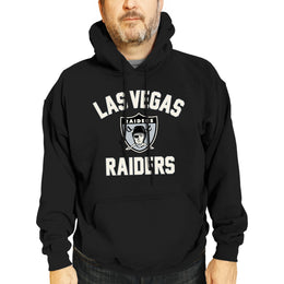 Las Vegas Raiders NFL Adult Unisex Retro Gameday Ultra Soft Fleece Hooded Sweatshirt - Black