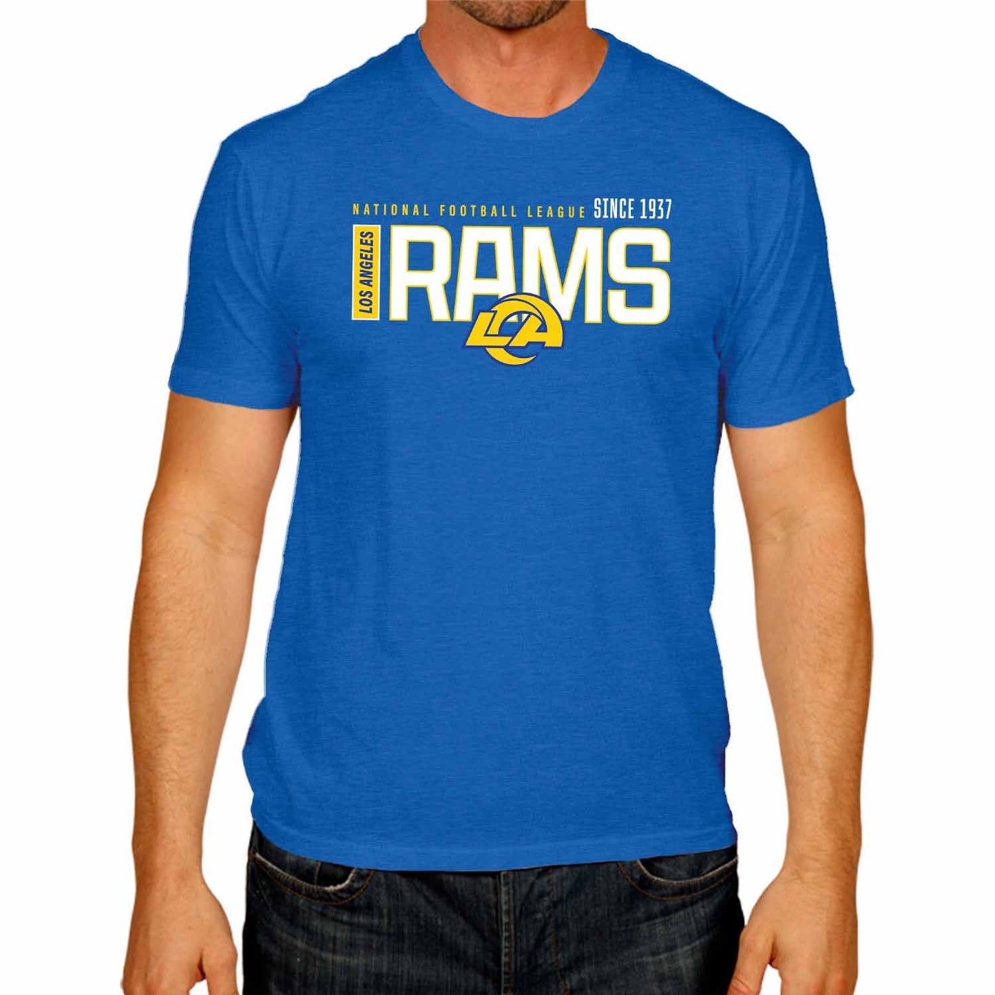 Los Angeles Rams NFL Shirt Men Women Unisex Tag-Free Cotton Gameday Tee - Royal