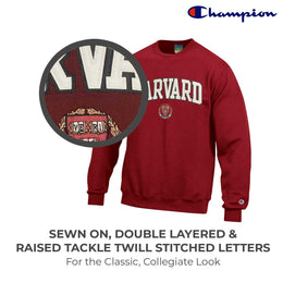 Harvard Crimson Adult Tackle Twill Crewneck - Maroon