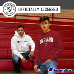 Harvard Crimson Adult Tackle Twill Crewneck - Maroon