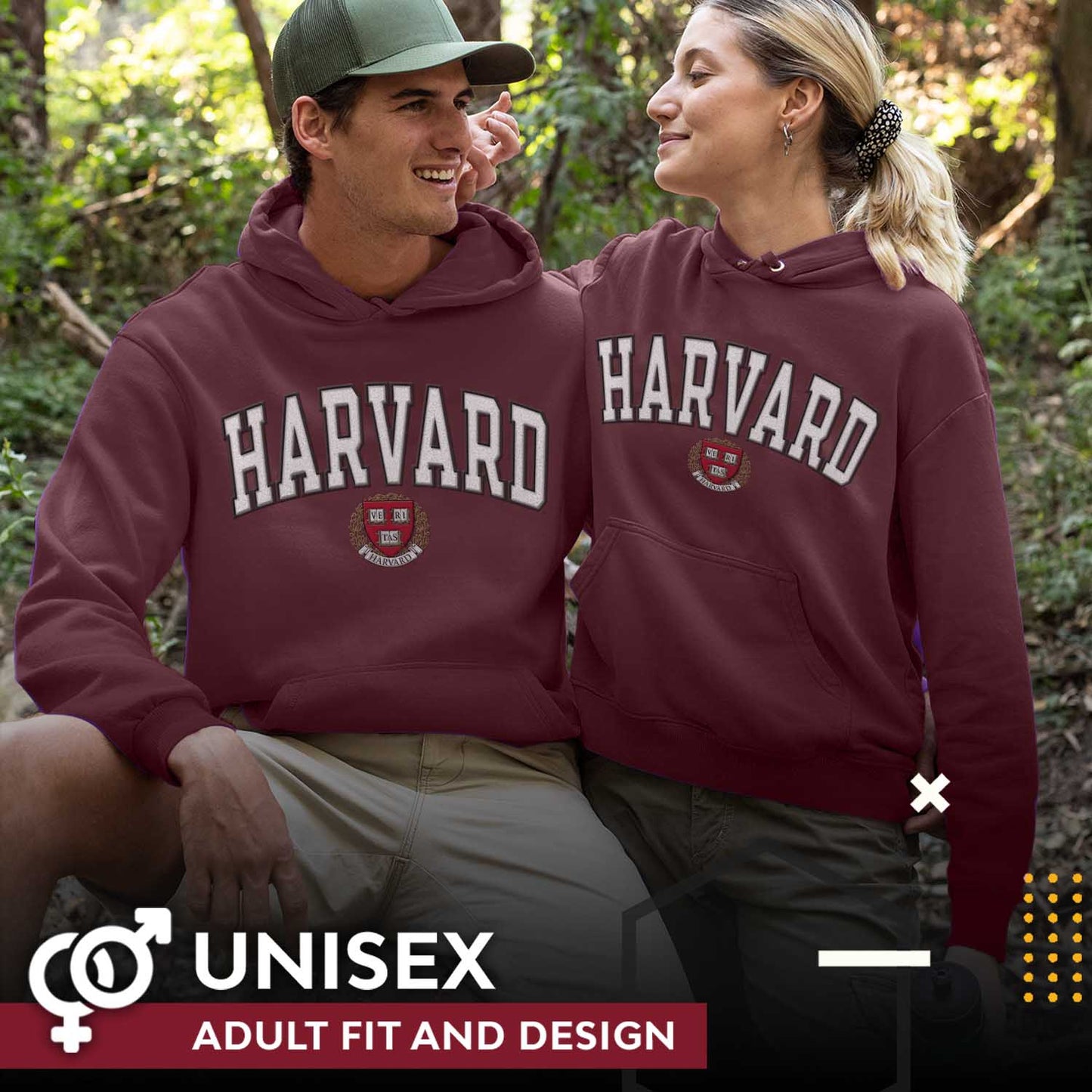Harvard Crimson NCAA Adult Tackle Twill Hooded Sweatshirt - Maroon