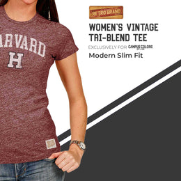 Harvard Crimson University Women's T-Shirt  - Maroon