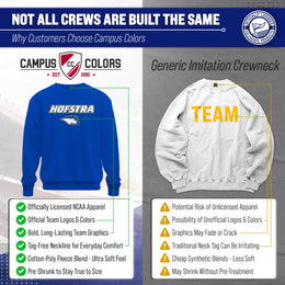 Hofstra Pride Adult Arch & Logo Soft Style Gameday Crewneck Sweatshirt - Royal